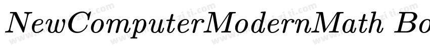 NewComputerModernMath Book字体转换
